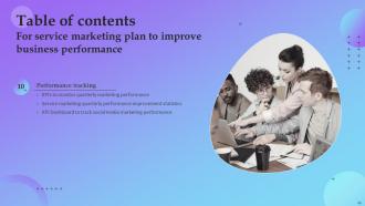 Service Marketing Plan To Improve Business Performance Powerpoint Presentation Slides Interactive Attractive