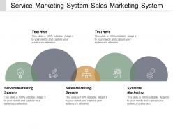 Service marketing system sales marketing system systems marketing cpb
