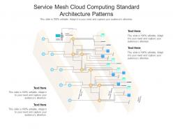 Service mesh cloud computing standard architecture patterns ppt presentation diagram