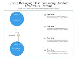Service messaging cloud computing standard architecture patterns ppt presentation diagram