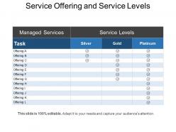 Service offering and service levels powerpoint templates