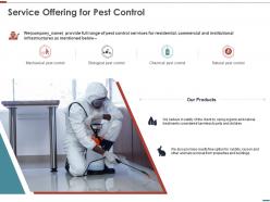 Service Offering For Pest Control Ppt Powerpoint Presentation Slides