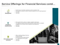 Service Offerings For Financial Services Contd Risk Management Ppt Slides