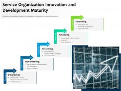 Service organization innovation and development maturity