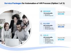 Service Packages For Automation Of HR Process R221 Ppt Powerpoint Presentation File