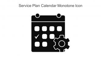Service Plan Calendar Monotone Icon In Powerpoint Pptx Png And Editable Eps Format