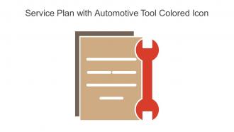 Service Plan With Automotive Tool Colored Icon In Powerpoint Pptx Png And Editable Eps Format