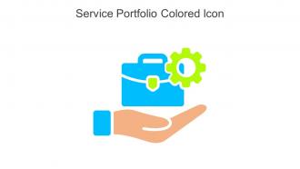 Service Portfolio Colored Icon In Powerpoint Pptx Png And Editable Eps Format