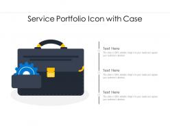 Service Portfolio Icon With Case