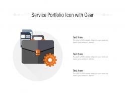 Service Portfolio Icon With Gear