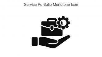 Service Portfolio Monotone Icon In Powerpoint Pptx Png And Editable Eps Format