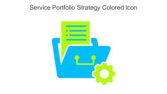 Service Portfolio Strategy Colored Icon In Powerpoint Pptx Png And Editable Eps Format