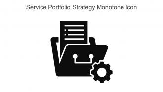 Service Portfolio Strategy Monotone Icon In Powerpoint Pptx Png And Editable Eps Format