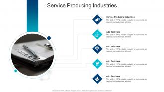 Service Producing Industries In Powerpoint And Google Slides Cpb