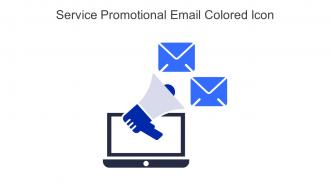 Service Promotional Email Colored Icon In Powerpoint Pptx Png And Editable Eps Format