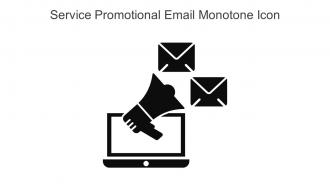 Service Promotional Email Monotone Icon In Powerpoint Pptx Png And Editable Eps Format