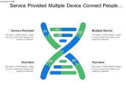 Service provided multiple device connect people workflow technology