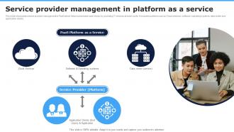Service Provider Management In Platform As A Service