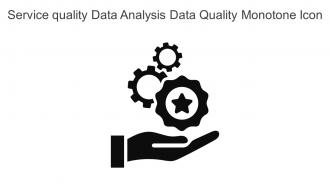 Service Quality Data Analysis Data Quality Monotone Icon In Powerpoint Pptx Png And Editable Eps Format