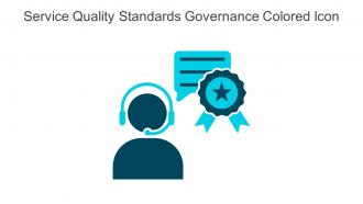 Service Quality Standards Governance Colored Icon In Powerpoint Pptx Png And Editable Eps Format