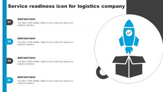 Service Readiness Icon For Logistics Company