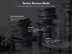 Service revenue model ppt powerpoint presentation styles ideas cpb