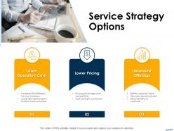 Service Strategy Options Ppt Powerpoint Presentation Infographics Model