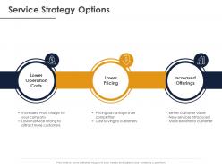 Service strategy options ppt powerpoint presentation slides microsoft