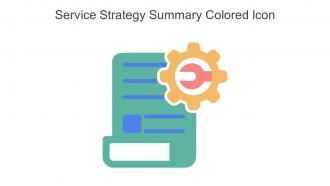 Service Strategy Summary Colored Icon In Powerpoint Pptx Png And Editable Eps Format