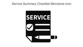 Service Summary Checklist Monotone Icon In Powerpoint Pptx Png And Editable Eps Format