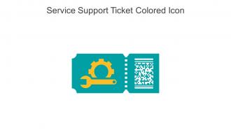 Service Support Ticket Colored Icon In Powerpoint Pptx Png And Editable Eps Format