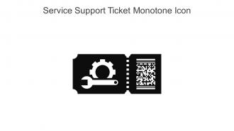 Service Support Ticket Monotone Icon In Powerpoint Pptx Png And Editable Eps Format