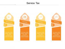 Service tax ppt powerpoint presentation icon layout cpb