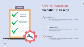 Service Transition Checklist Plan Icon
