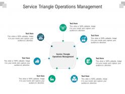Service triangle operations management ppt powerpoint presentation professional deck cpb