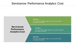 Servicenow performance analytics cost ppt powerpoint presentation model display cpb