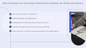Servicenow Performance Analytics For HR Service Delivery For Table Of Content