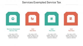 Services Exempted Service Tax Ppt Powerpoint Presentation Introduction Cpb