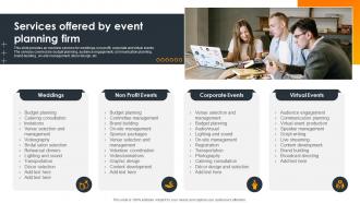 Services Offered By Event Planning Firm Impact Of Successful Product Launch Event