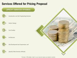 Services offered for pricing proposal ppt powerpoint presentation pictures example introduction