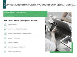 Services offered in publicity generation proposal contd ppt powerpoint presentation gallery