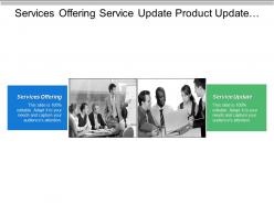 Services offering service update product update analysis