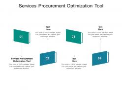 Services procurement optimization tool ppt powerpoint presentation gallery elements cpb