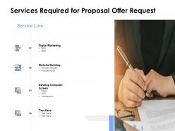 Services required for proposal offer request ppt powerpoint visual