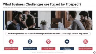 Services sales what business challenges are faced by prospect ppt slides rules