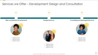 Services we Offer Development Design and Consultation App developer playbook
