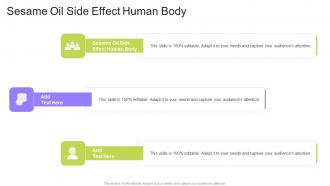 Sesame Oil Side Effect Human Body In Powerpoint And Google Slides Cpb