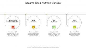 Sesame Seed Nutrition Benefits In Powerpoint And Google Slides Cpb