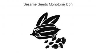Sesame Seeds Monotone Icon In Powerpoint Pptx Png And Editable Eps Format