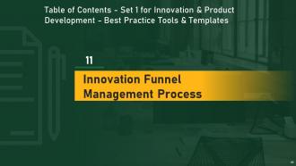 Set 1 For Innovation And Product Development Best Practice Tools And Templates Complete Deck